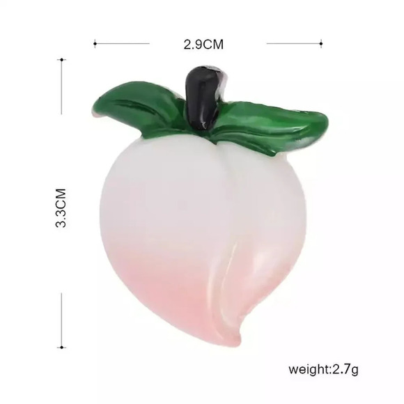 VQ Peach Brooch - Picture 5 of 5